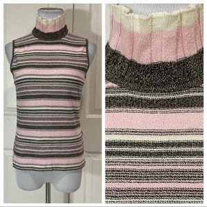 St. John knit sleeveless turtleneck